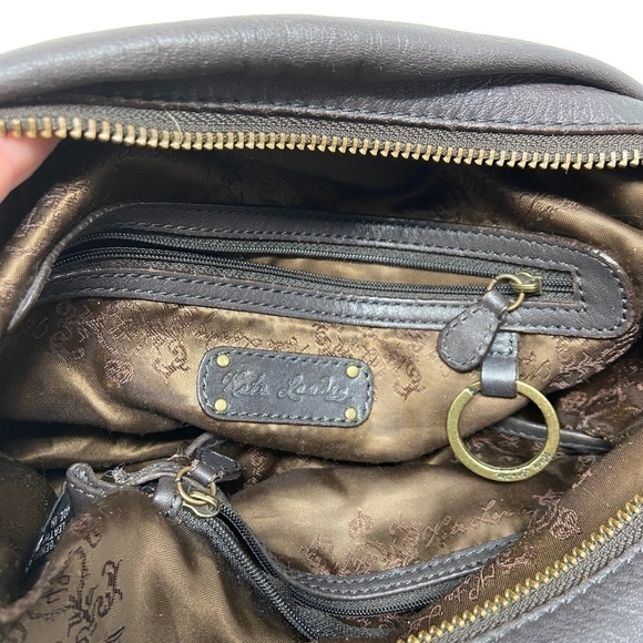 KATE LANDRY | Embossed Leather Shoulder Bag - Picture 12 of 16